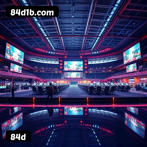 Interface do aplicativo 84d mostrando jogos disponíveis no iOS e Android